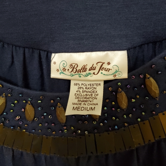 -NWT Belle de Jure Embellished Tank - Picture 4 of 5